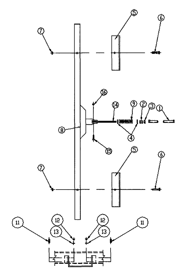 1215 Cargo Dolly - Brake Assembly