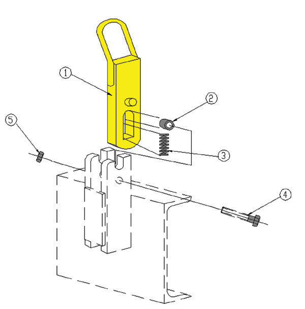 1225 AB - Stop Assembly