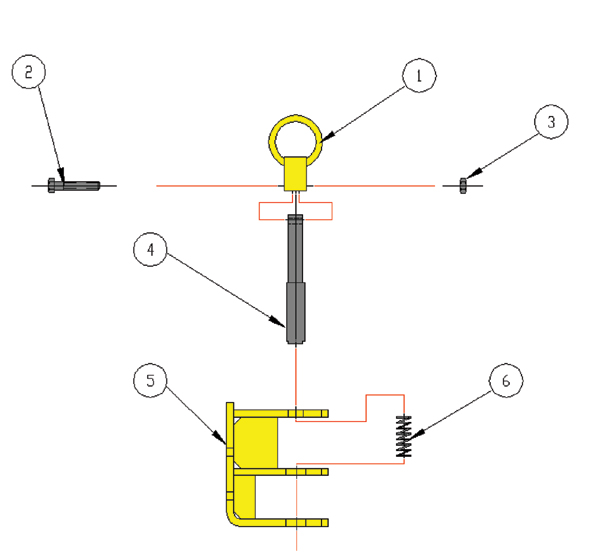 1225 AB - Rear Hitch Assembly