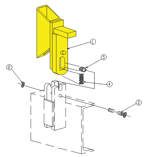 1225 ABG - Side Hitch Assembly