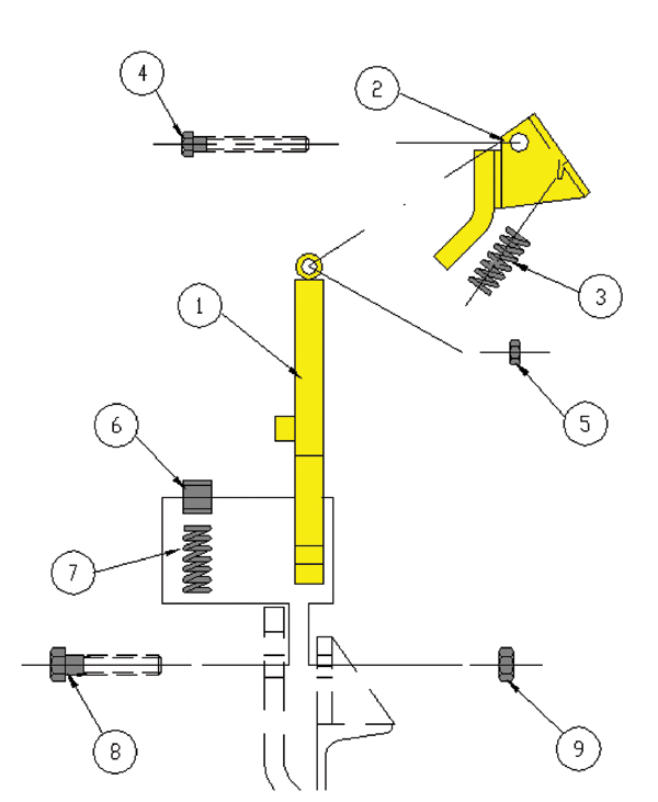 2051 Storage Rack - Stop Assembly