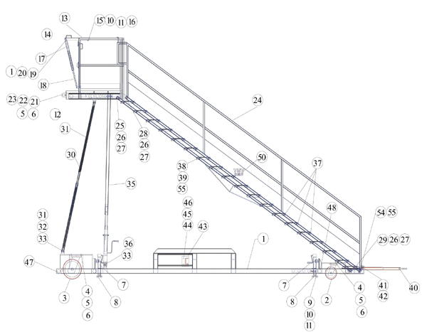 2057 AB 757 Crew Stair