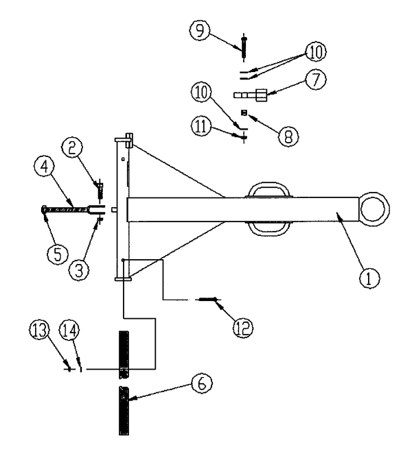 1215 Cargo Dolly - Tongue Assembly