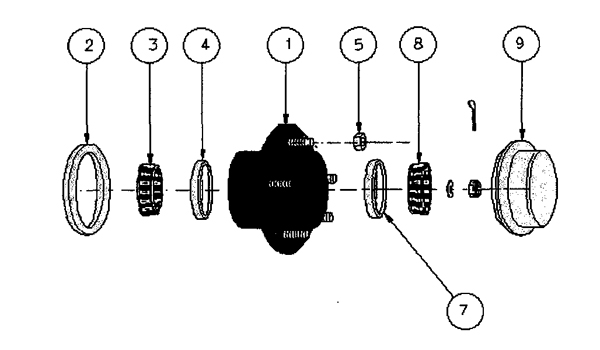 1215 Cargo Dolly - Hub Assembly