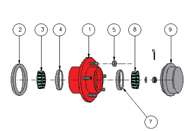 1225 AB - Hub Assembly