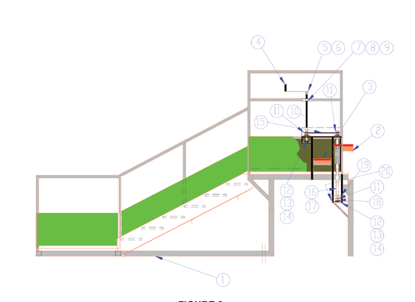 2099 Old Wide Body Crew Stair - Upper Frame