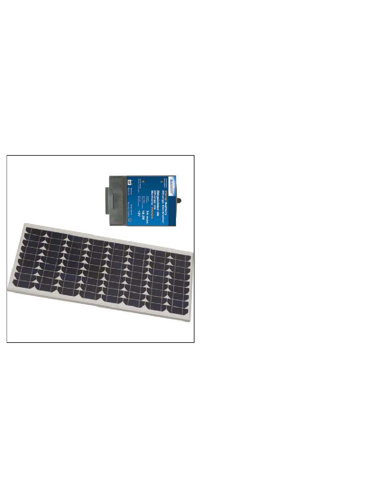 60 AMP SOLAR PANEL W/ CONTROLER